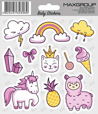 Набор наклеек MAXGROUP Фиолетовые NM-100