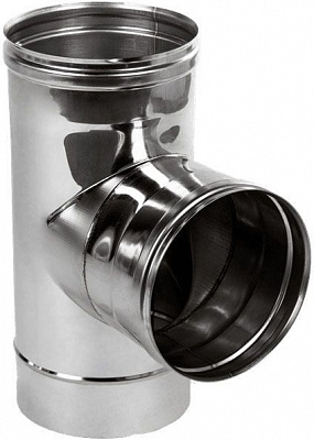 Тройник моно 0,8 мм нерж Ф180 мм 87°Versia-Lux 