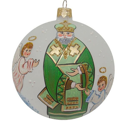 Куля новорічна d100,Ангелочки 9410/4647/2