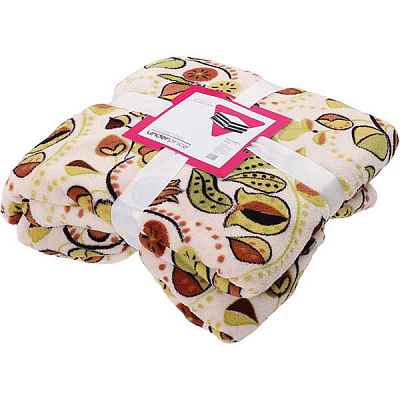 Плед микрофибра Underprice Лесная песня зеленый 160x200 см