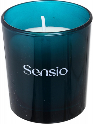 Свеча ароматическая Sensio в стекле Warm Wishes, синяя, ТМ Sensio