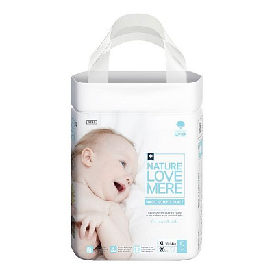 Підгузки-трусики Nature Love Mere Magic Slim Fit Band 10-14 кг XL 20 шт.