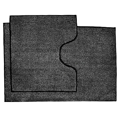 Набор ковриков Dariana Standard Plus 60x50+60x100 с вырезом темно-серый