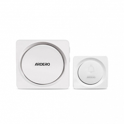 Звонок беспроводной ARDERO белый E-401