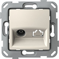 Розетка TV оконечная Plank Electrotechnic Classic/Nordic слоновая кость PLK0811131