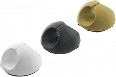 Набор фиксаторов универсальных Ecostrum для кабеля белые/черные/коричневые по 2 шт. 