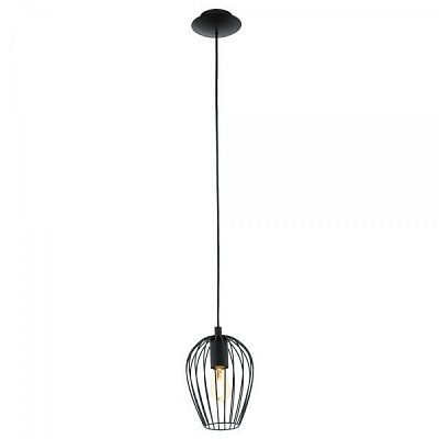 Підвіс Eglo 49477 Newtown 1x60 Вт E27 чорний