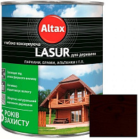 Лазур глибоко консервуюча Altax Lasur для деревини коричневий напівмат 0,75 л
