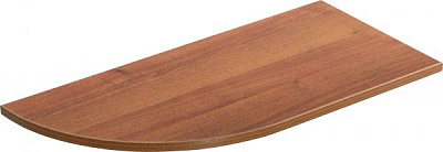 Полиця ДСП кутова радіусна 600x300 мм горіх лісовий