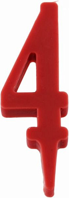 Свеча для торта Свеча для торта Свято мрій нумерическая Цифра 4 10,5 см 1 шт. (22051441) 
