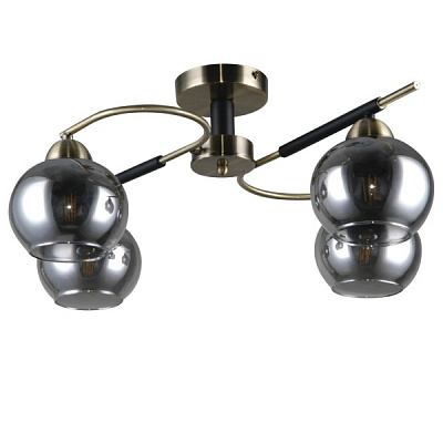 Люстра потолочная Victoria Lighting 4x40 Вт E27 черный Veda/PL4 black 