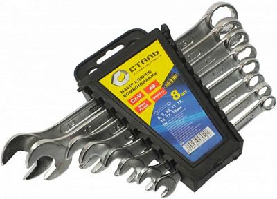 Набір ключів комбінованих Сталь CRV 8 шт 65921