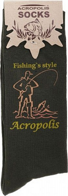Носки Acropolis рыбацкие ШЛК-1/27-29 зеленый