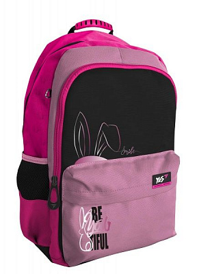 Рюкзак школьный YES S-61 BEyouTIFUL черный/розовый 555491