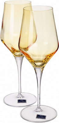 Набор бокалов для вина Contessa Colore Amder 450 мл 6 шт. Vema 