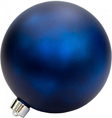 Куля пластикова Девілон d250 однотонна матова синій