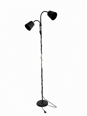Торшер Bergs 40 Вт Е27 черный 1060-FL-2 Black