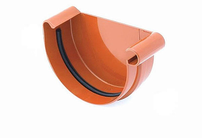 Заглушка ринви права Bryza 125 мм цегляний