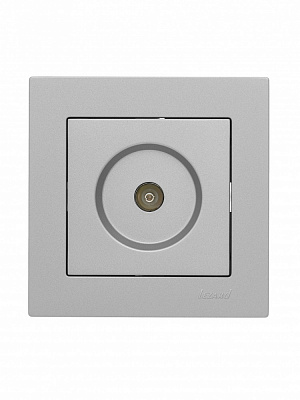 Розетка TV прохідна 1 Lezard Vesna IP20 сірий 742-3588-129
