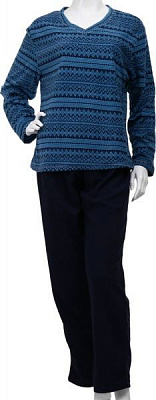 Костюм домашний женский La Nuit Blue Snowflake р. M голубой 