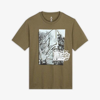 Футболка Converse 10008449-322 S оливковий