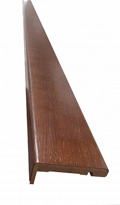 Наличник шпонированный плоский телескоп Terminus 10х74х2150 мм дуб тонированный 