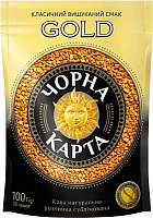 Кава розчинна Чорна Карта Gold пакет 100 г