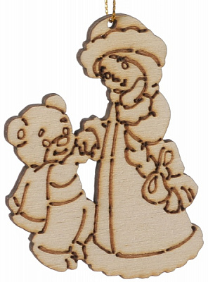 Елочная игрушка Снегурочка 4740 7,5 см 