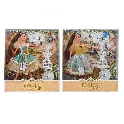 Лялька Shantou Emily QJ078A/QJ078C 2 види з манекеном та аксесуарами