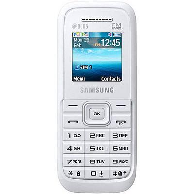 Телефон мобильный Samsung B110E DS white
