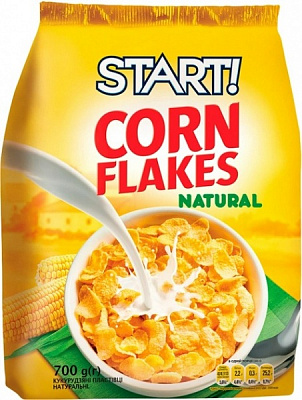 Хлопья START кукурузные натуральные м/у 700 г 