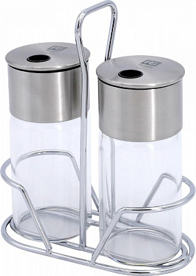 Набор для соли и перца Flamberg Premium на подставке Sydney 130 мл
