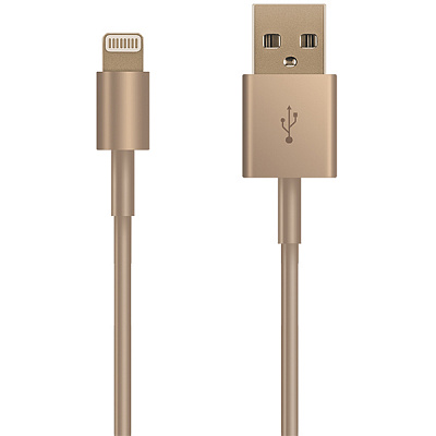 Кабель Luxe Cube Zinc 1 м золотой (8886668686150)