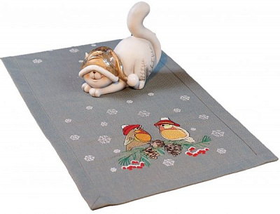 Доріжка Снігурі 377-19/00 40x140 см темно-оливковий Едельвіка