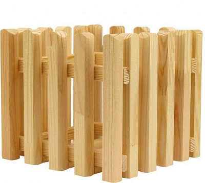 Ящик деревянный квадратный 20х20х18 см сосна Rosa Talent 