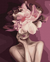 Картина по номерам Пурпурный цветок GX39230 40x50 см Brushme 