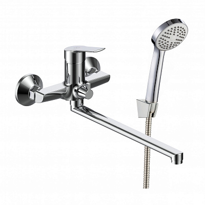 Смеситель для ванны RJ JURA L-вилив, хром