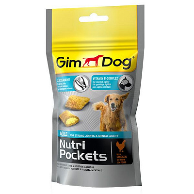 Ласощі Gimpet GimDog Nutri Pockets Agile для суглобів 45 г