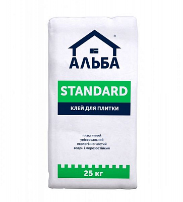 Клей для плитки АЛЬБА STANDART 25кг