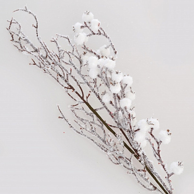 Веточка декоративная YES! Fun заснеженная с ягодами 23 см 973251 