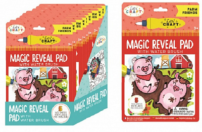 Раскраска водная LETS CRAFT Магические превращения_Ферма MRP009