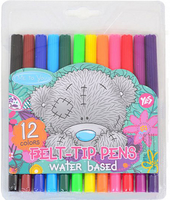 Фломастери Me to you Teddy 12 кольорів 650277 YES