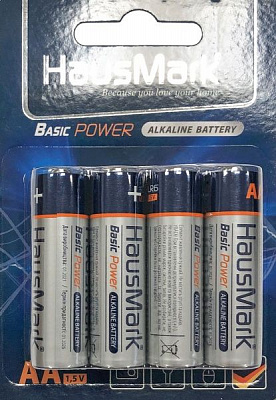 Батарейки HausMark Alkaline Basic Power AA (R6, 316) 8 шт. 