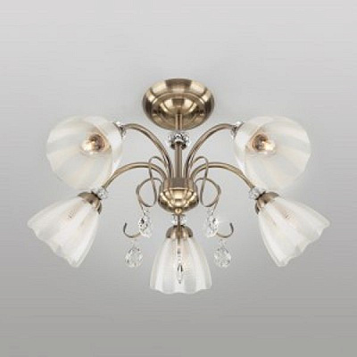 Люстра стельова Strotskis Floranse 5x60 Вт E27 бронза 30155/5