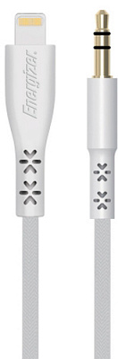 Кабель Energizer Lightning - аудіо 3.5 мм 1,5 м білий (3492548227211)