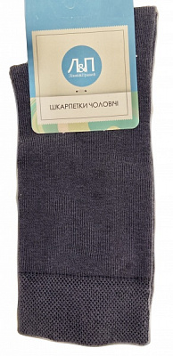 Шкарпетки чоловічі Лівий&Правий 210 (класичні) р. 44-45 темно-сірий 1 пар