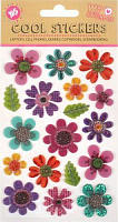 Набір наліпок декоративних 3D стікерів Flowers, 100 * 150 мм 953496 18 шт.