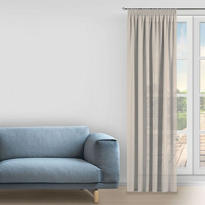 Гардина Crep 400х285 см песочный Decora textile