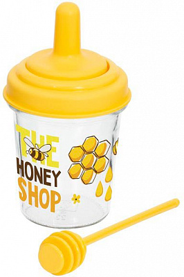 Банка Honey з ложкою 0.32 л (131510-001) Herevin