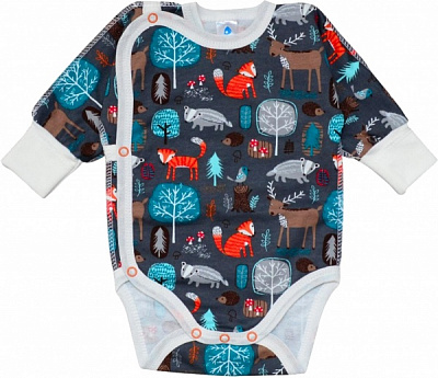 Боди унисекс Minikin 19590156 р.56 молочно-серый 